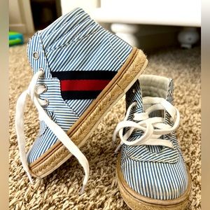 COPY - Gucci seersucker boots for toddler size 7 or Euro 24